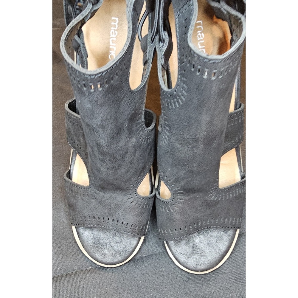 Maurices Hailey Women's 8M sandals, zip back, open toe, 3" heel - New